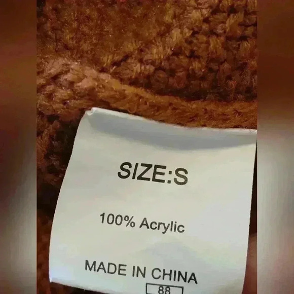 Cupshe Pumpkin cable knit sweater | balloon sleeves | Size Small - Picture 6 of 6